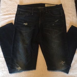 Treasure & Bond dark blue denim jeans straight